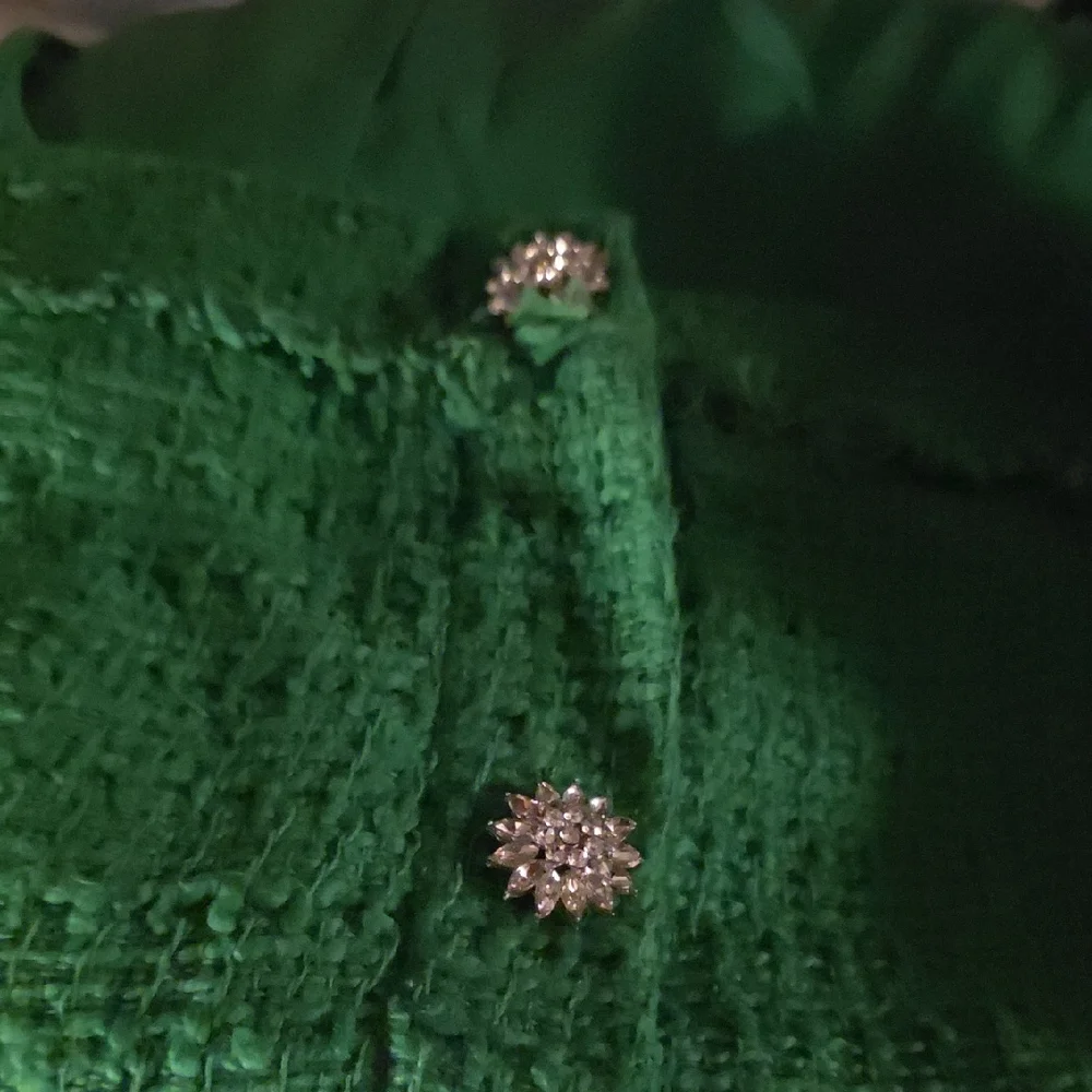 Zara Green Textured Tweed Dress - Picture 7 of 7
